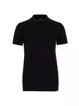 Трикотажный свитер поло Milos Nili Lotan, черный