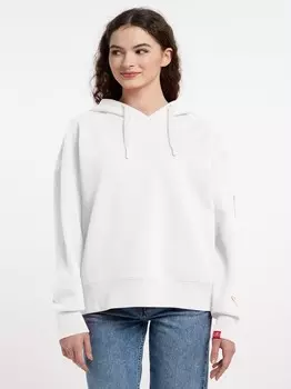 Трикотажный свитер с капюшоном Frieda & Freddies, белый