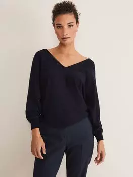 Трикотажный топ Ariana с кольцами Phase Eight, полночь