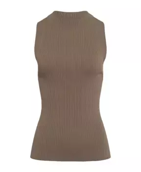 Трикотажный топ без плеч с воротником стойкой Ivy Oak, зеленый