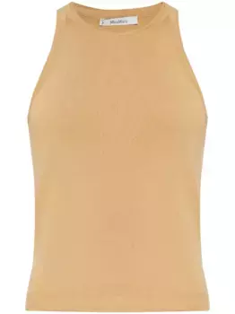 Трикотажный топ без рукавов MAX MARA, нейтральный