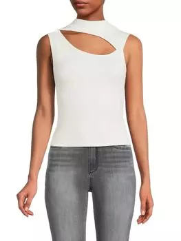 Трикотажный топ без рукавов с вырезом Hudson, цвет Ecru