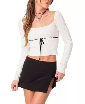 Трикотажный топ Edikted Natasha, белый