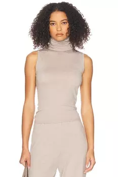 Трикотажный топ Faye Helsa, серо-коричневый