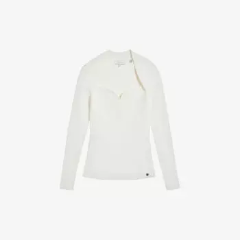 Трикотажный топ Helenh с вырезом в форме сердца Ted Baker, белый