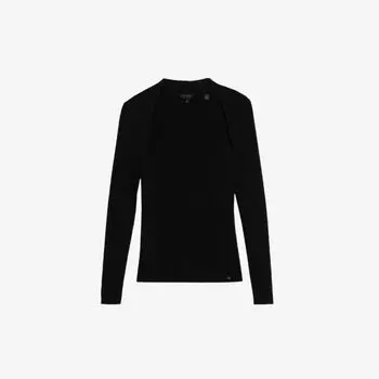 Трикотажный топ Helenh с вырезом в форме сердца Ted Baker, черный