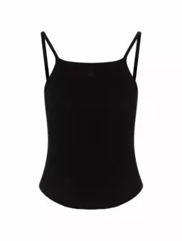Трикотажный топ Holistic Courreges, черный