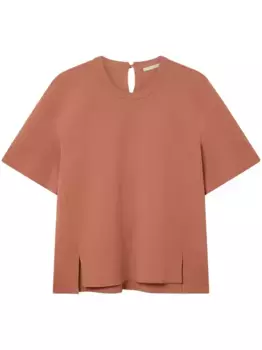 Трикотажный топ Iconic Compact STELLA MCCARTNEY, коричневый