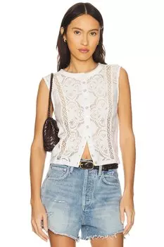 Трикотажный топ Jae от Free People, ivory