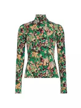 Трикотажный топ James с цветочным принтом A.L.C., мультиколор