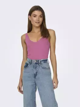 Трикотажный топ JDY "JDYNANNA S/L TOP KNT NOOS", цвет Ibis Rose