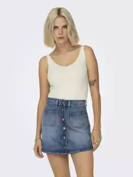 Трикотажный топ JDY "JDYNANNA S/L TOP KNT NOOS", цвет Cloud Dancer