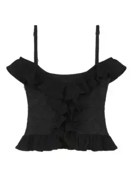 Трикотажный топ Lanzarote Donde Esteban, черный