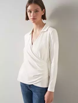 Трикотажный топ LKBennett Saskia, кремовый