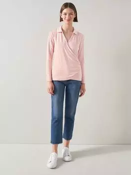 Трикотажный топ LKBennett Saskia, розовый