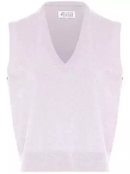 Трикотажный топ Maison Margiela, серый