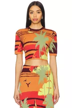 Трикотажный топ Palm island от Alemais, multi