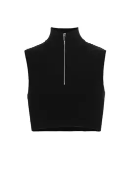 Трикотажный топ Pierre с молнией спереди A.L.C., черный