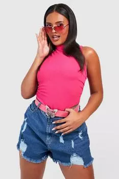Трикотажный топ плюс из джерси Boohoo, фуксия