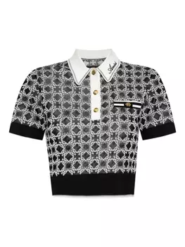 Трикотажный топ-поло AMIRI, черный