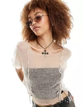 Трикотажный топ Reclaimed Vintage с бантом