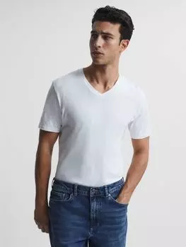 Трикотажный топ Reiss Dayton, белый