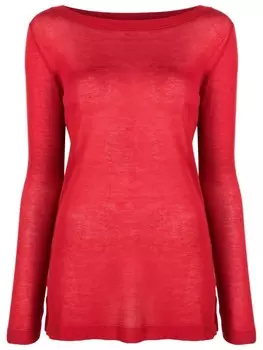 Трикотажный топ с длинными рукавами Gloria Coelho, красный