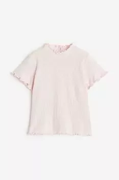 Трикотажный топ с дырочным узором H&M