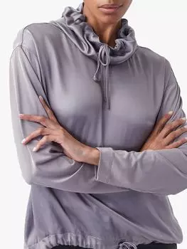 Трикотажный топ с капюшоном French Connection Renya, облачно-серый