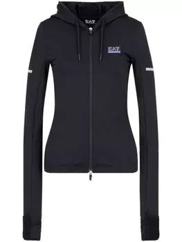 Трикотажный топ с логотипом Ea7 Emporio Armani, синий