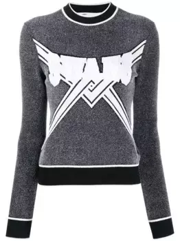Трикотажный топ с логотипом OFF-WHITE, серый