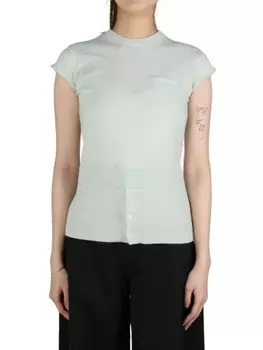 Трикотажный топ с пуговицами MERYLL ROGGE, зеленый