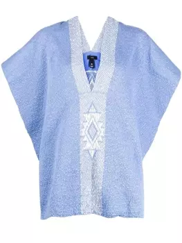 Трикотажный топ с широкими рукавами VOZ, синий