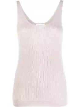 Трикотажный топ с U-образным вырезом Fabiana Filippi, розовый