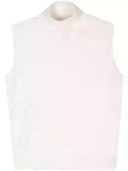 Трикотажный топ с воротником-воронкой Rhe, нейтральный