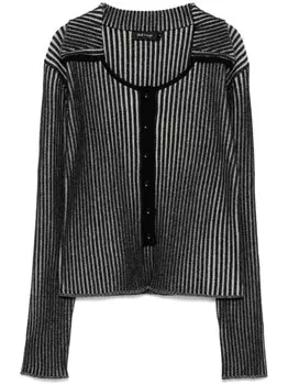 Трикотажный топ с вырезами Tout a coup, черный