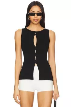 Трикотажный топ Tranquil от Sovere, black