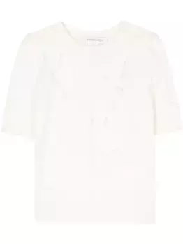 Трикотажный топ Viktor & Rolf, белый