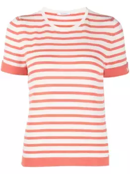 Трикотажный топ в полоску MAX MARA, оранжевый