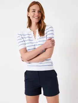 Трикотажный топ в полоску Sola Crew Clothing, белый