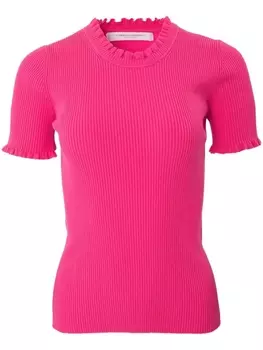 Трикотажный топ в рубчик Carolina Herrera, розовый
