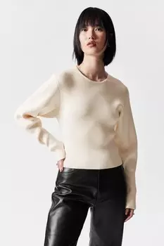 Трикотажный топ в рубчик & Other Stories, белый