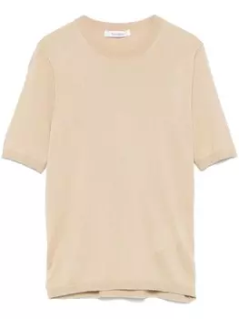 Трикотажный топ Warren Max Mara, коричневый