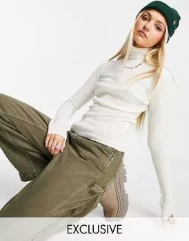 Трикотажный воротник-стойка COLLUSION цвета экрю