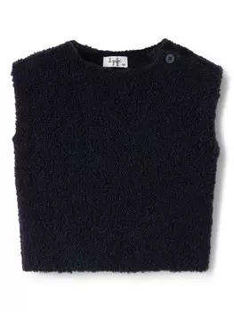Трикотажный жилет без рукавов Il Gufo, синий