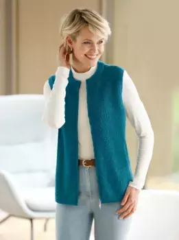 Трикотажный жилет Classic Basics, цвет Aquapetrol-Meliert