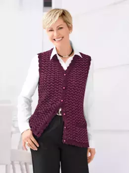 Трикотажный жилет Classic Basics, цвет Erika-Meliert