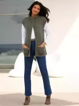 Трикотажный жилет Classic Basics, хаки