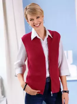 Трикотажный жилет Classic Basics, красный