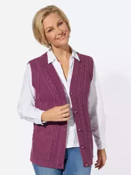 Трикотажный жилет Classic Basics, лиловый